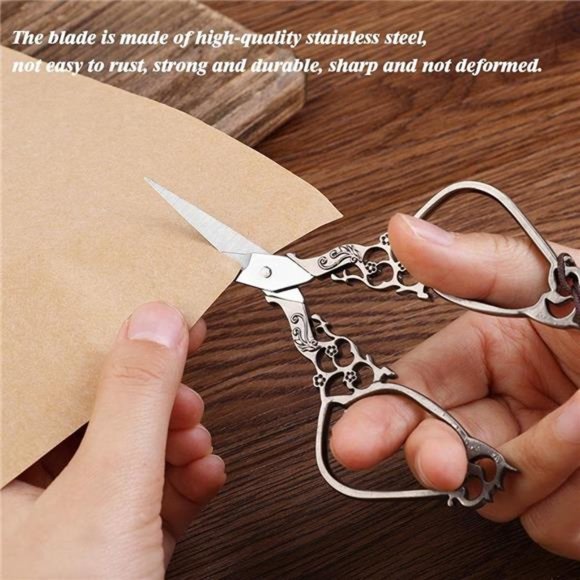 Embroidery Scissors Kit, Vintage with European Style Sewing for Crafting, Sewing - Picture 3 of 5